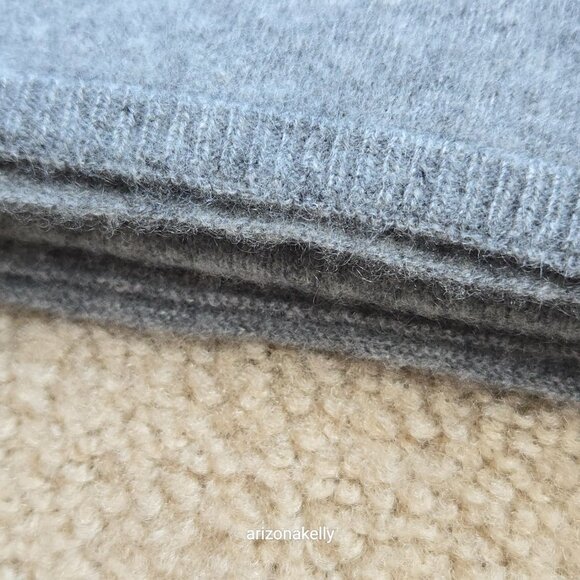 NWOT Zara Cashmere Scarf Grey Wrap Oversized - Picture 15 of 15